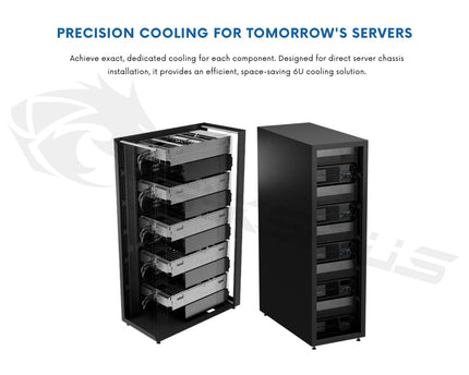 Bykski SPD 6U Rackmount Server Liquid Cooling Unit - 12 GPU Optimized Thermal Solution (B-180X2TK100-SPD-X)
