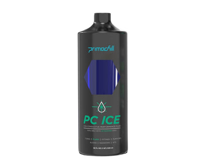 PrimoChill Ice - Computer WaterCooling Coolant, Low-Conductive, Transparent, Full Protection, Proudly Made in the USA (32oz/.9L) - Steel Blue