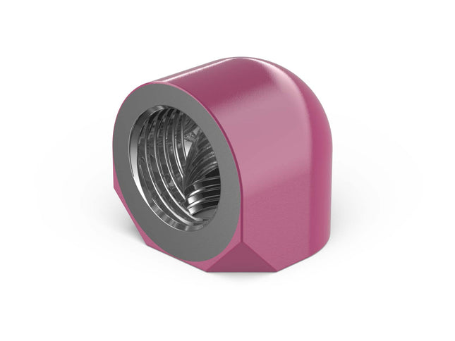 PrimoChill Female to Female G 1/4in. 90 Degree SX Elbow Fitting - Magenta