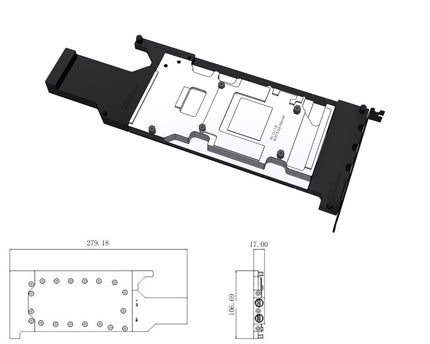 Bykski Durable Metal/POM GPU Water Block and Backplate For NVIDIA GeForce RTX 4070S (N-RTX4070S-SR) - Continuous Usage