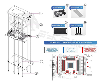 Bykski Armored End Port GPU Waterblock with Backplate For Gigabyte GeForce RTX 5090 Gaming OC 32G (N-GV5090DWF-X-V2)