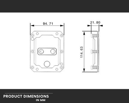 Bykski Durable 4x80mm 2U Server AIO Liquid CPU Cooler For ARM S5000C 64 - Continuous Usage