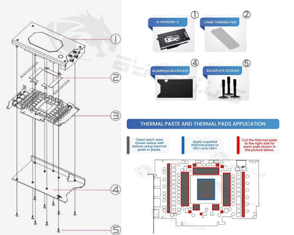 Bykski Armored End Port GPU Waterblock with Backplate For PNY GeForce RTX 5090 32GB GDDR7 (N-PNY5090-X)