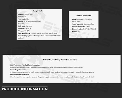 Bykski SPD 6U Rackmount Server Liquid Cooling Unit - 12 GPU Optimized Thermal Solution (B-180X2TK100-SPD-X)
