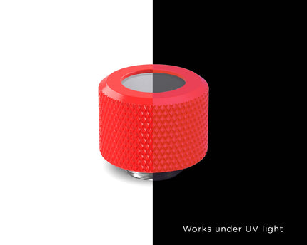PrimoChill 12mm OD Rigid SX Fitting - UV Red