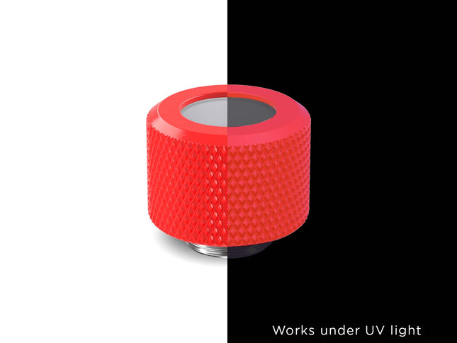 PrimoChill 12mm OD Rigid SX Fitting - UV Red