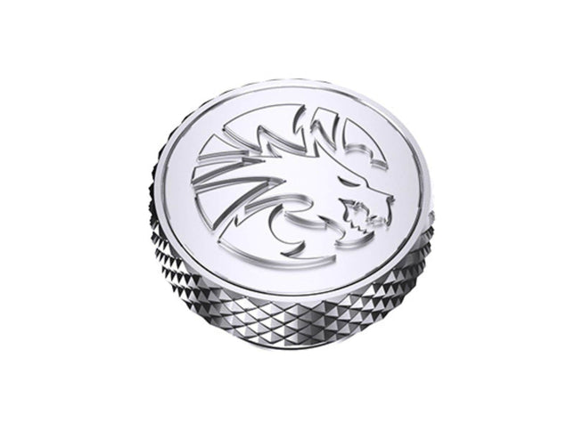 Bykski G 1/4in. Knurled Dragon Logo Stop Plug (B-PD5-DG) - Silver