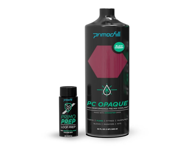 PrimoChill Opaque - Computer WaterCooling Show Coolant, Solid/Non-Transparent, Full Protection, Advanced User, PrimoPrep Included, Proudly Made in The USA (32oz/.9L) - Black Cherry Violet