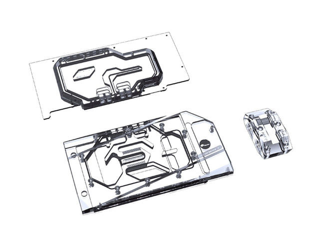 Bykski Full Coverage GPU Water Block w/ Integrated Active Backplate for ASUS TUF RTX 3090 24G GAMING (N-AS3090TUF-TC-V2)