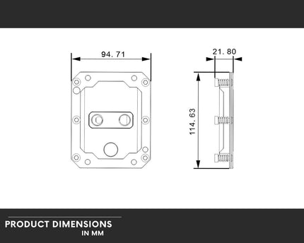 Bykski CPU-FT5796-SR Durable All Metal CPU Water Block For ARM S5000C 64 - Continuous Usage