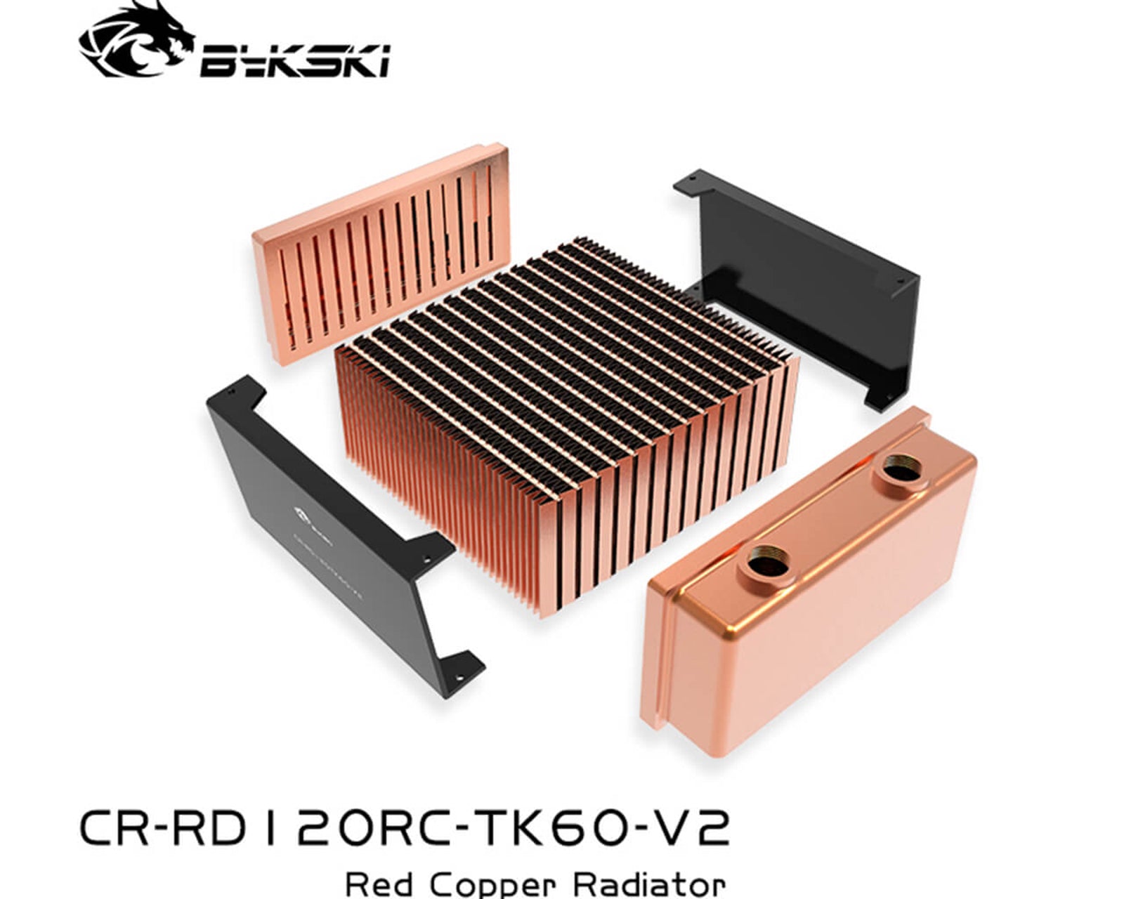 Rd12 Radiator Bykski 120mm x 60mm RC Series Radiator, 120mm x 1, Single Fan (CR-RD12 ...