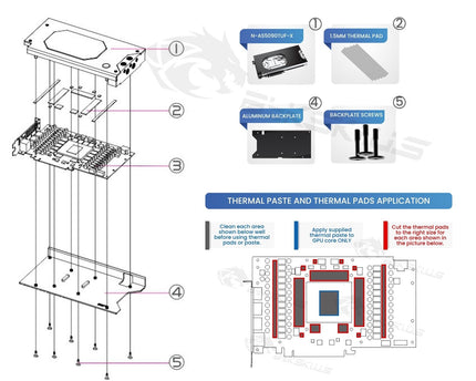 Bykski Armored End Port GPU Waterblock with Backplate For ASUS TUF Gaming GeForce RTX 5090 32GB GDDR7 (N-AS5090TUF-X)