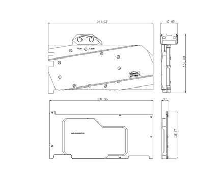 Bykski Full Coverage GPU Water Block w/ Integrated Active Backplate for Zotac RTX 3090 HOF Extreme Limited Edition (N-GY3090HOF-TC)