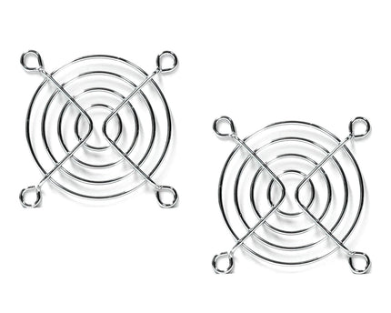 60mm Wire Fan Grill - Silver (2 Pack)