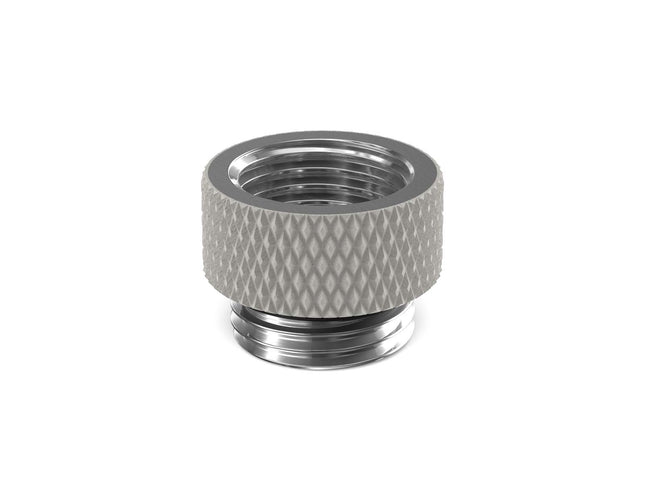 PrimoChill Male to Female G 1/4in. 7.5mm SX Extension Coupler - TX Matte Silver