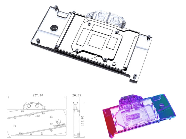 Bykski Full Coverage GPU Water Block and Backplate For ZOTAC GAMING GeForce RTX 4080 SUPER Trinity/OC Edition 16GB (N-ST4080SRTNOC-X)