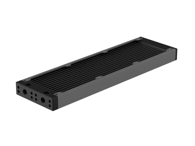 PrimoChill 360SL (30mm) EXIMO Modular Radiator, Black POM, 3x120mm, Triple Fan (R-SL-BK36) Available in 20+ Colors, Assembled in USA and Custom Watercooling Loop Ready - TX Matte Gun Metal