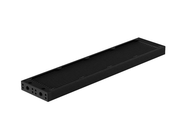 PrimoChill 480SL (30mm) EXIMO Modular Radiator, Black POM, 4x120mm, Quad Fan (R-SL-BK48) Available in 20+ Colors, Assembled in USA and Custom Watercooling Loop Ready - TX Matte Black