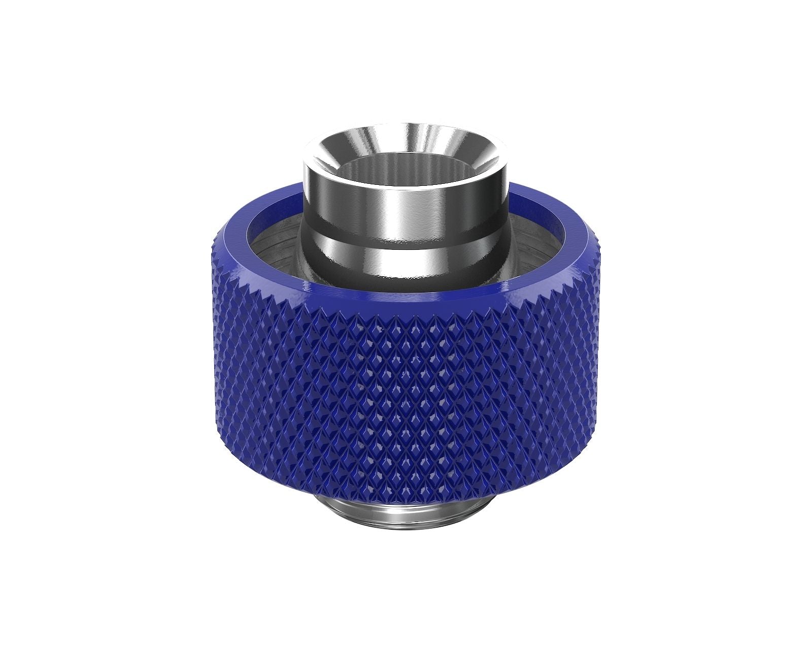 PrimoChill SecureFit SX - Premium Compression Fitting For 1/2in ID x 3/4in OD Flexible Tubing (F-SFSX34) - Available in 20+ Colors, Custom Watercooling Loop Ready - True Blue