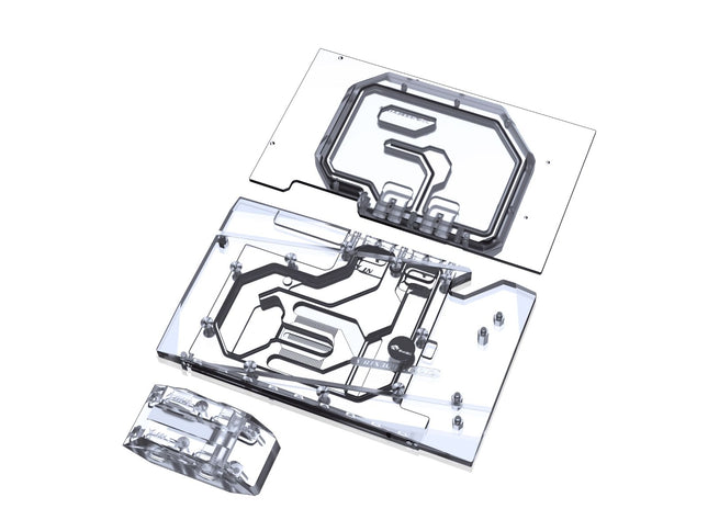 Bykski Full Coverage GPU Water Block w/ Integrated Active Backplate for NVIDIA GeForce RTX 3090 Founders Edition (N-RTX3090FE-TC-V2)