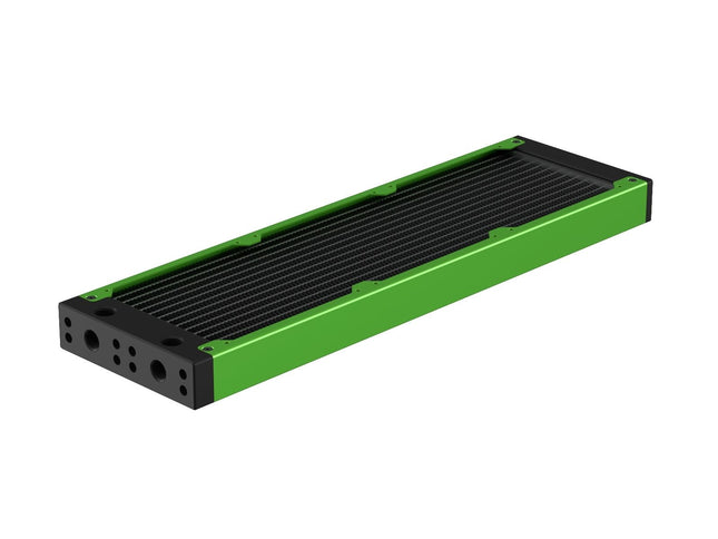 PrimoChill 360SL (30mm) EXIMO Modular Radiator, Black POM, 3x120mm, Triple Fan (R-SL-BK36) Available in 20+ Colors, Assembled in USA and Custom Watercooling Loop Ready - Toxic Candy