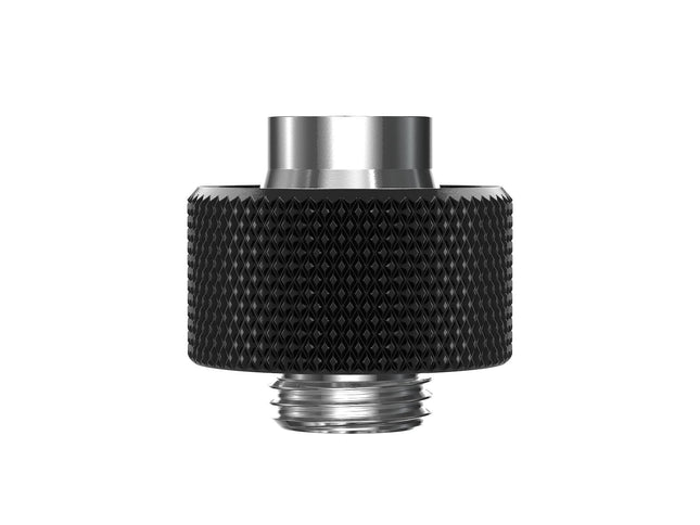 PrimoChill SecureFit SX - Premium Compression Fitting For 1/2in ID x 3/4in OD Flexible Tubing (F-SFSX34) - Available in 20+ Colors, Custom Watercooling Loop Ready - Satin Black