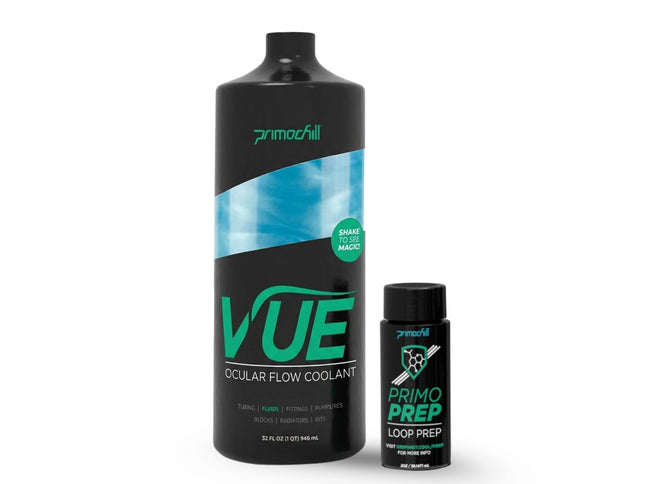PrimoChill Vue - Computer WaterCooling Coolant, Visual Flow, Solid/Non-Transparent, Full Protection, PrimoPrep Included, Proudly Made in the USA (32oz/.9L) - Sky Blue SX