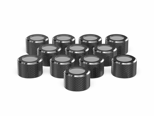 PrimoChill RMSX Replacement Cap Switch Over Kit - 12mm - Dark Nickel