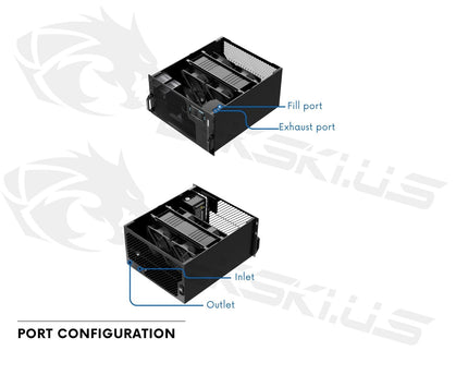 Bykski SPD 6U Rackmount Server Liquid Cooling Unit - 12 GPU Optimized Thermal Solution (B-180X2TK100-SPD-X)