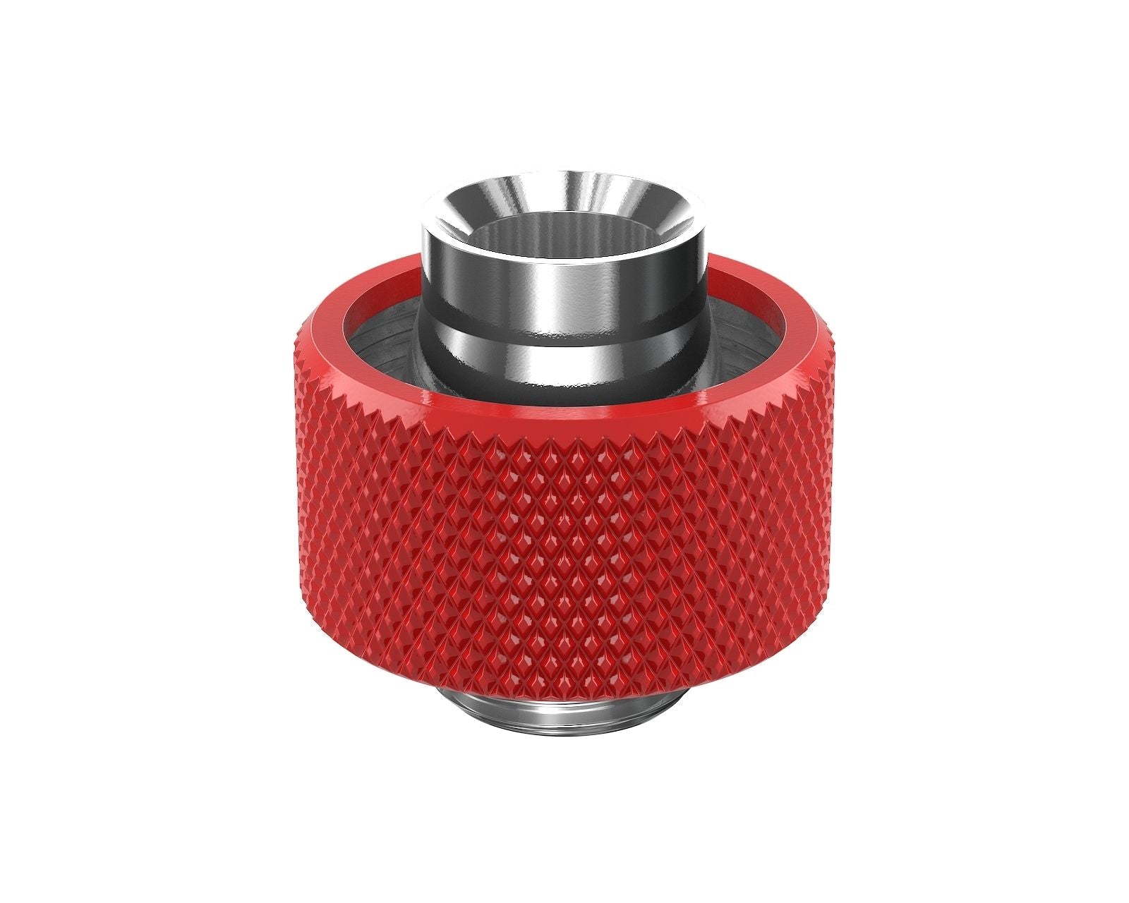 PrimoChill SecureFit SX - Premium Compression Fitting For 1/2in ID x 3/4in OD Flexible Tubing (F-SFSX34) - Available in 20+ Colors, Custom Watercooling Loop Ready - Razor Red