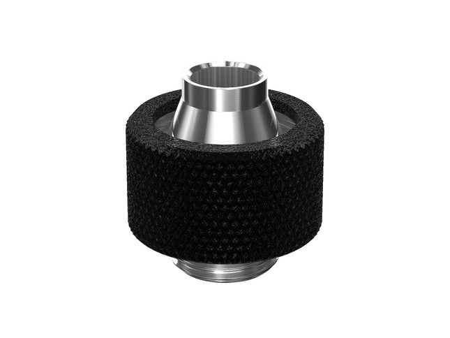 PrimoChill SecureFit SX - Premium Compression Fitting For 3/8in ID x 5/8in OD Flexible Tubing (F-SFSX58) - Available in 20+ Colors, Custom Watercooling Loop Ready - TX Matte Black