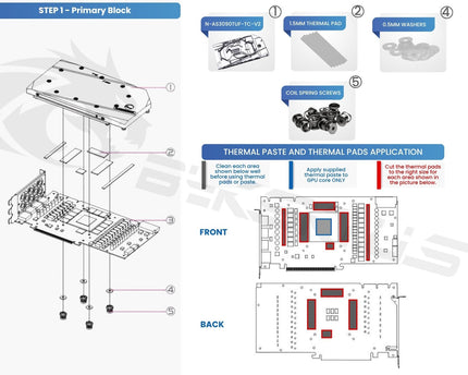 Bykski Full Coverage GPU Water Block w/ Integrated Active Backplate for ASUS TUF RTX 3090 24G GAMING (N-AS3090TUF-TC-V2)