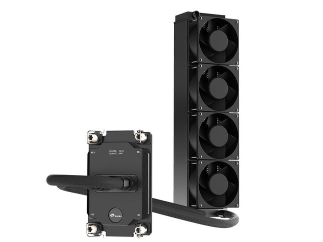 Bykski Durable 4x80mm 2U Server AIO Liquid CPU Cooler For Intel Sapphire Rapids (LGA 4677) - Continuous Usage