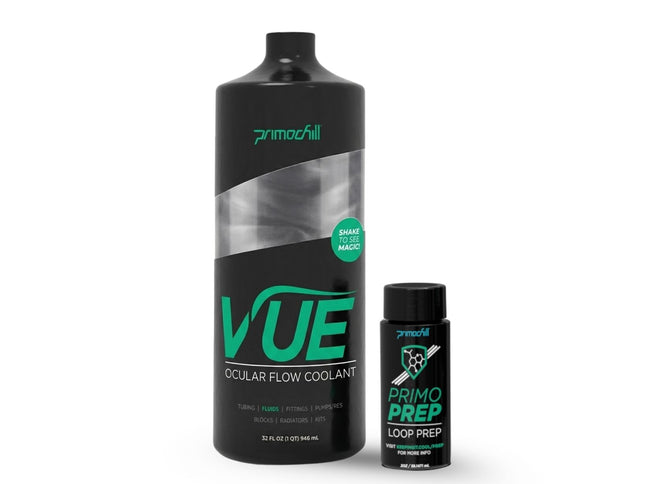 PrimoChill Vue - Computer WaterCooling Coolant, Visual Flow, Solid/Non-Transparent, Full Protection, PrimoPrep Included, Proudly Made in the USA (32oz/.9L) - Sterling Silver