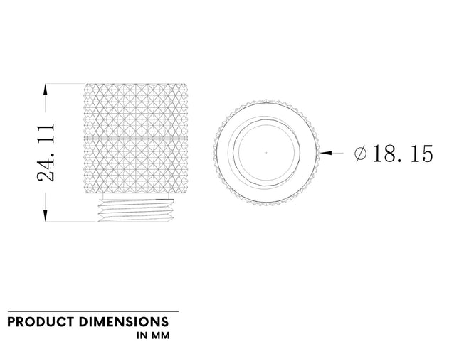 Bykski G1/4 Male to Female Rotary Extension Coupler (CC-DTSOT-X) - Silver