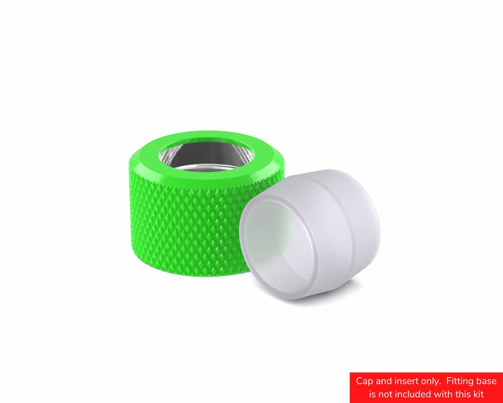 PrimoChill RMSX Replacement Cap Switch Over Kit - 12mm - UV Green