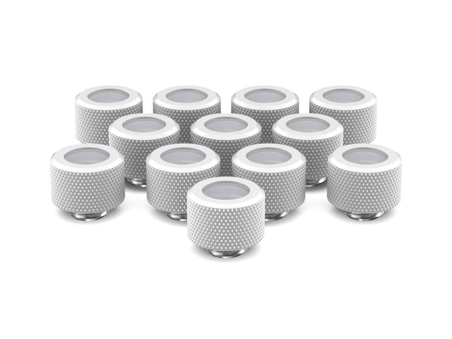 PrimoChill 14mm OD Rigid SX Fitting - 12 Pack - Sky White
