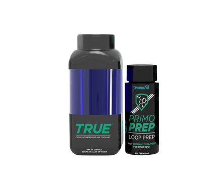 PrimoChill True - Computer WaterCooling Coolant, Concentrate, Low-Conductive, Transparent, Full Protection, PrimoPrep Included, Proudly Made in the USA (Yields a Gallon of Coolant) - Steel Blue