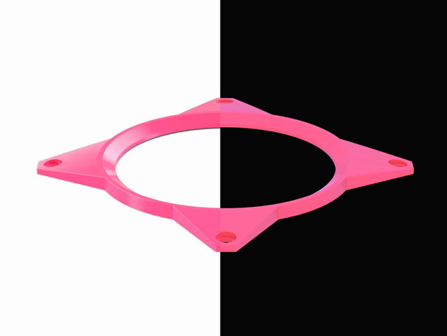 PrimoChill 140mm Aluminum SX Fan Cover - UV Pink