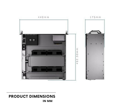 Bykski SPD 4U Rackmount Server Liquid Cooling Unit - 8 GPU Optimized Thermal Solution (B-640TK100-SPD-X)
