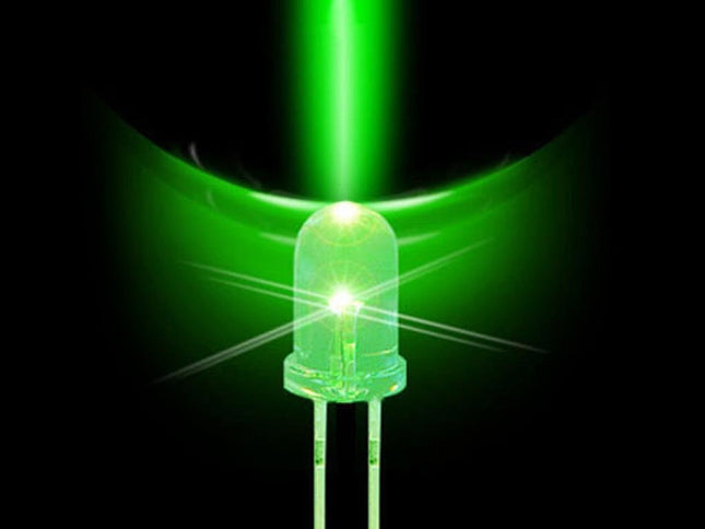 5mm LED Bulb - Green - 50 Pack