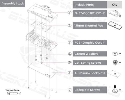 Bykski Full Coverage GPU Water Block and Backplate For ZOTAC GAMING GeForce RTX 4080 SUPER Trinity/OC Edition 16GB (N-ST4080SRTNOC-X)