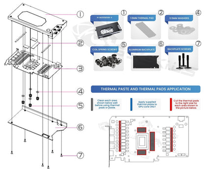 Bykski Full Coverage GPU Water Block and Backplate For Manli Gallardo GeForce RTX 5080 OC 16GB (N-ML5080GR-X)