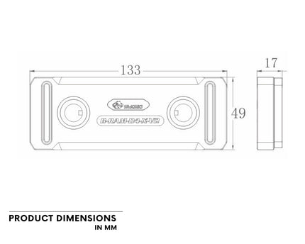Bykski B-RAM-D4-X-V2 Four Memory Water Block w/ 5v Addressable RGB (RBW)