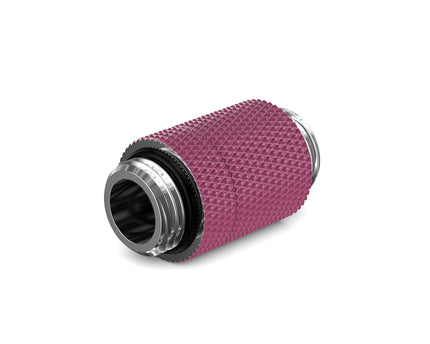 PrimoChill Dual Male G 1/4in. SX Rotary Extension Coupler - Magenta