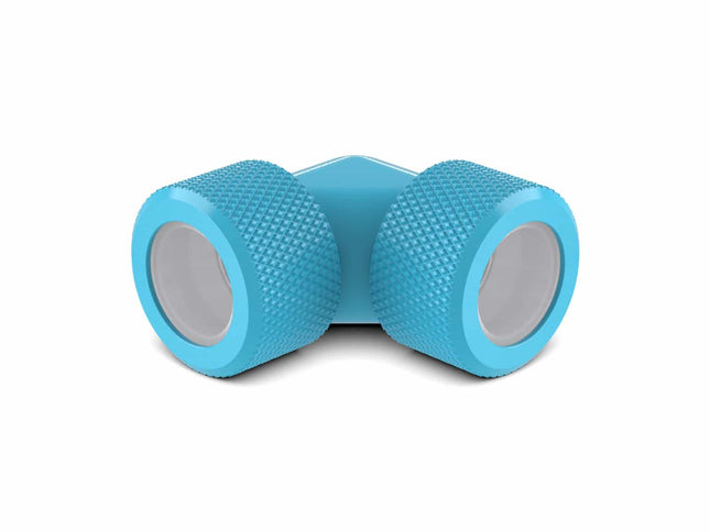 PrimoChill 16mm Rigid SX 90 Degree Fitting Set - PrimoChill - KEEPING IT COOL Sky Blue