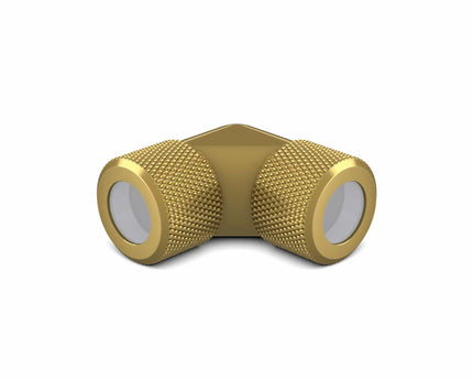 PrimoChill 12mm Rigid SX 90 Degree Fitting Set - Candy Gold