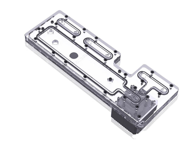 Bykski Distro Plate For PHANTEKS PH-ES518XTG - PMMA w/ 5v Addressable RGB(RBW) (RGV-PHA-PK518-P-K) - DDC Pump With Armor