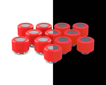 PrimoChill 14mm OD Rigid SX Fitting - 12 Pack - PrimoChill - KEEPING IT COOL UV Red