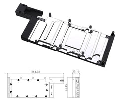Bykski Durable Metal/POM GPU Water Block and Backplate For NVIDIA H100/H800 80GB (N-H100-80G-X-V2) - Continuous Usage